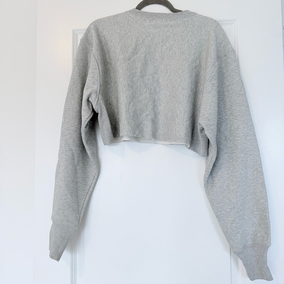 Champion Reverse Weave Cropped Pullover Gray - Picture 10 of 10